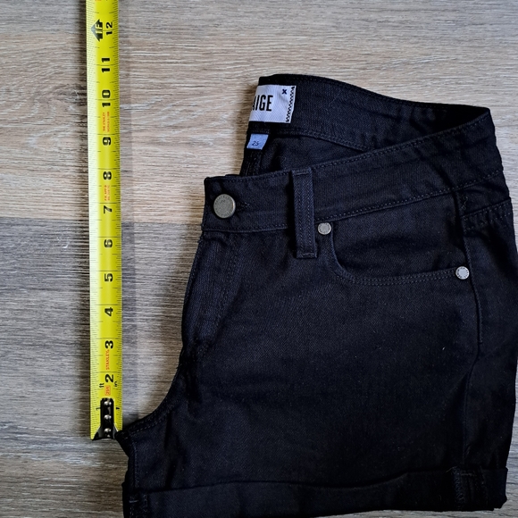 Paige Jimmy Jimmy Short in Black Overdye - Picture 9 of 10